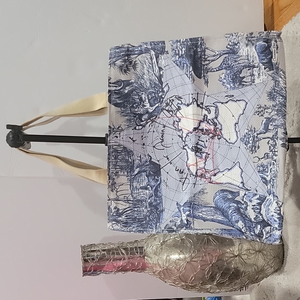 Dior "Around the World" Beauty Tote, Blue/White